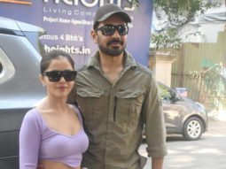 Rubina Dilaik poses with Abhinav Shukla in a cute lavender crop top