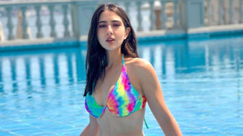 Sara Ali Khan oozes hotness in a floral bikini; enjoys cycling near the shore, see pic