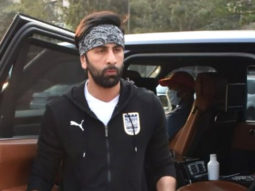 Spotted Ranbir Kapoor in his Range Rover