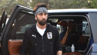 Spotted Ranbir Kapoor in his Range Rover
