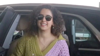 Spotted: Sanya Malhotra at airport