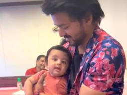 Thalapathy Vijay holding this baby on the sets of Varisu is going viral on social media