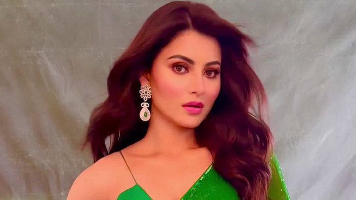 Urvashi Rautela spreads her gorgeousness in green saree