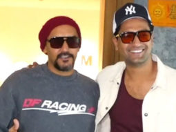 Vicky Kaushal smiles for paps as he poses with Shashank Khaitan