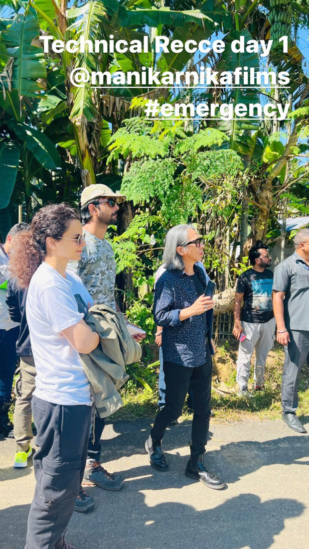 ‘Diva’ Kangana Ranaut heads out for recce with the team of her film Emergency; see pics