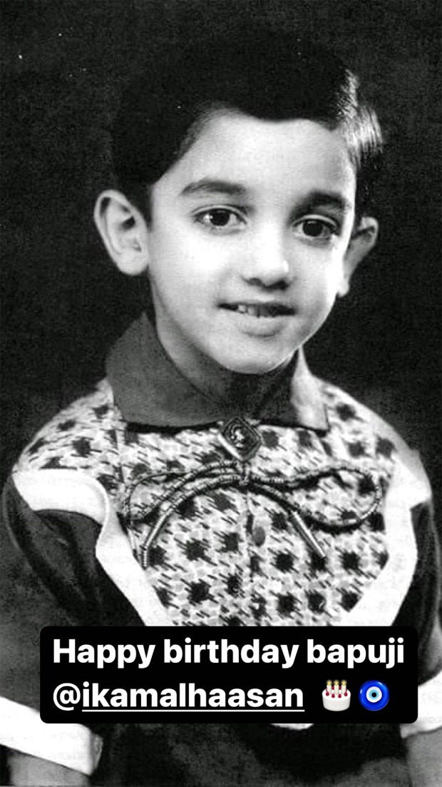 Kamal Haasan turns 68; Shurti Haasan drops a sweet birthday wish for ‘bapuji’ with a childhood pic