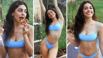 Alaya F posts a throwback photo in a blue bikini dreaming of hot tubs and pizza while stuck in Mumbai traffic