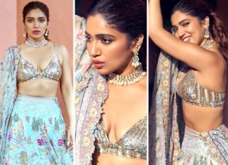 Bhumi Pednekar’s sequin bralette and floral lehenga set by Rahul Mishra is an ensemble that every bridesmaid needs to check out