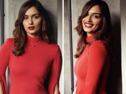 Even though Christmas has passed, Manushi Chhillar is still proudly flaunting her bright red dress