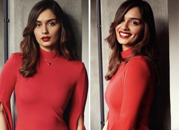 Even though Christmas has passed, Manushi Chhillar is still proudly flaunting her bright red dress : Bollywood News