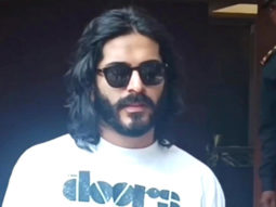 Harsh Varrdhan Kapoor flaunts his long hair while posing for paps