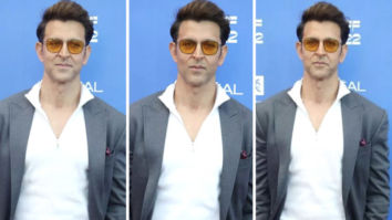 Hrithik Roshan looks suave as ever in grey jacket and black pants as he makes a stylish appearance at Red Sea Film Festival