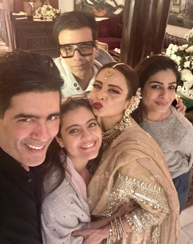 Inside Manish Malhotra’s birthday bash: Raveena Tandon shares photos with Kajol, Rekha, and Karan Johar : Bollywood News