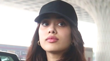 Janhvi Kapoor rocks her airport style opting for a black dress