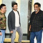 Kartik Aaryan, Director Anurag Basu and Producer Bhushan Kumar meet to discuss about Aashiqui 3