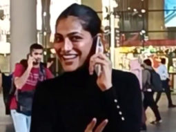 Kubbra Sait’s fun banter with paps at the airport