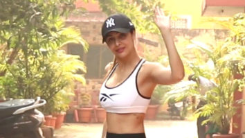 Malaika Arora cheerfully greets paps outside her gym