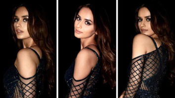 Manushi Chhillar makes heads turn in a sheer shimmery blue translucent gown Falguni & Shane peacock