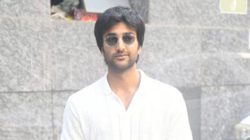 Meezan Jaffery looks dapper in a white shirt as he poses with fans