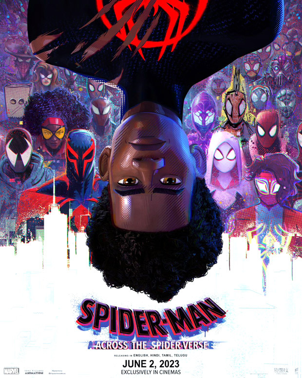 Miles Morales surrounded by Spider-people in first epic poster of Spider-Man: Across the Spiderverse Miles Morales surrounded by Spider-people in first epic poster of Spider-Man: Across the Spiderverse