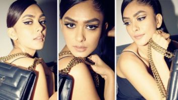 Mrunal Thakur mesmerises in a seductive black dress, but we are swooning over her Rs.1.49 Lakh Jimmy Choo bag more