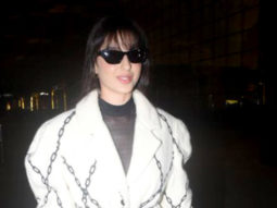 Nora Fatehi walks in style at the airport in this warm winter look