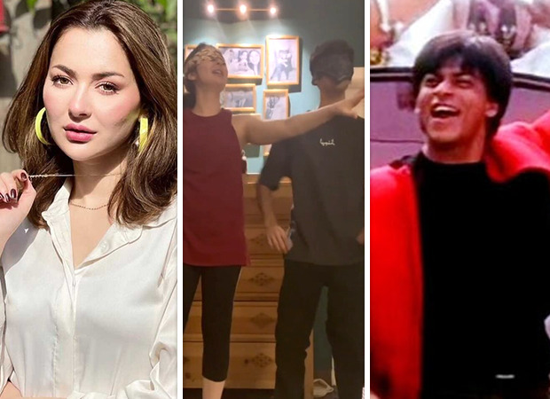 Pakistani actress Hania Aamir attempts to perform hook steps of Shah Rukh Khan’s ‘Chaiyya Chaiyya’, ‘Chammak Challo’, ‘Dard-e-Disco’ blindfolded, watch video