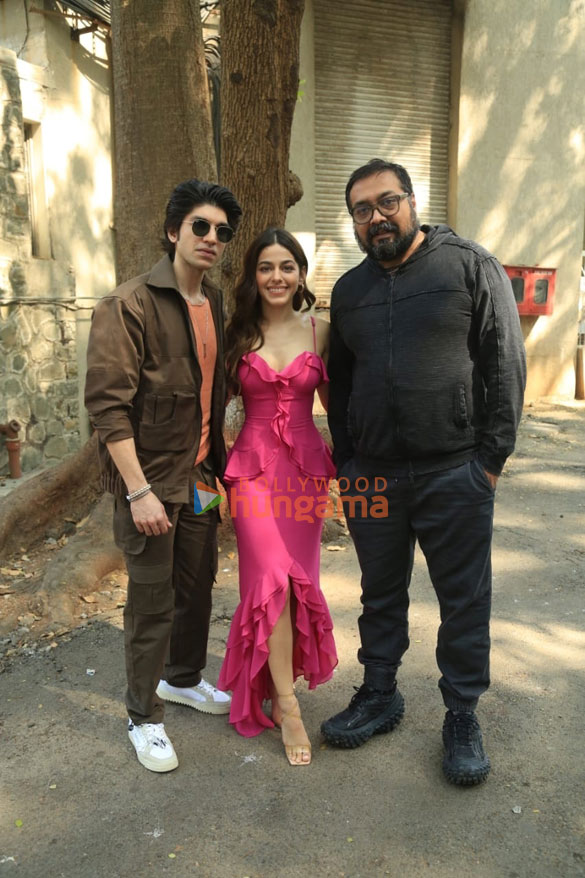 photos anurag kashyap alaya f and debutant karan mehta snapped promoting almost pyar with dj mohabbat at a college event 1