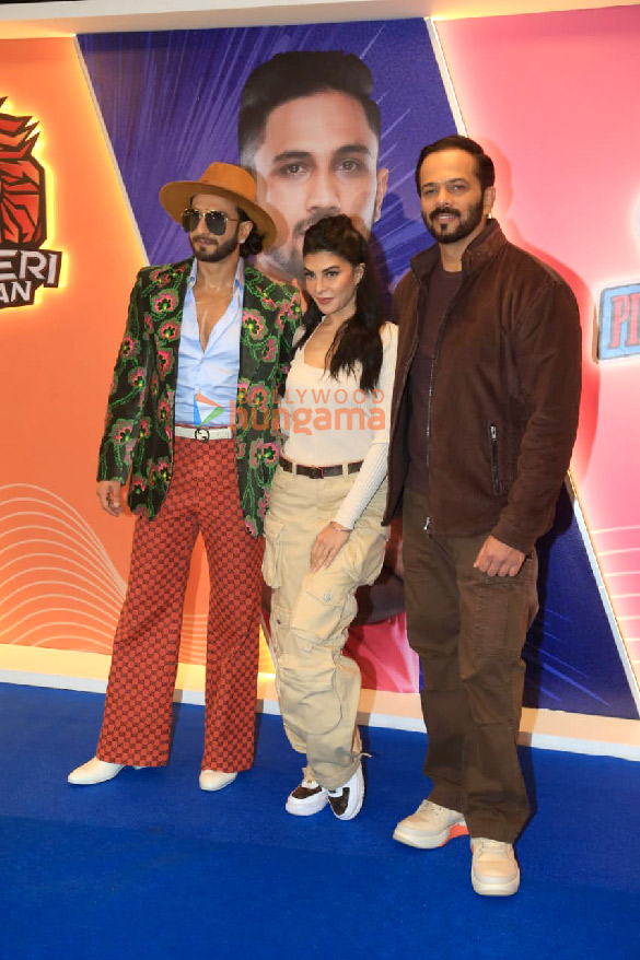 Photos: Cast of Cirkus snapped promoting their film at the Pro Kabaddi League