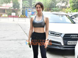 Photos: Giorgia Andriani spotted post her workout session in Bandra