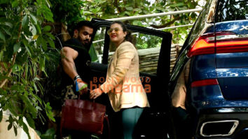 Photos: Kajol and Yug snapped at a screening of Salaam Venky