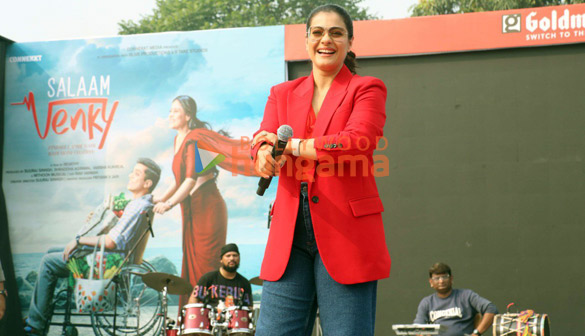 photos kajol and cast of salaam venky snapped promoting their film 3