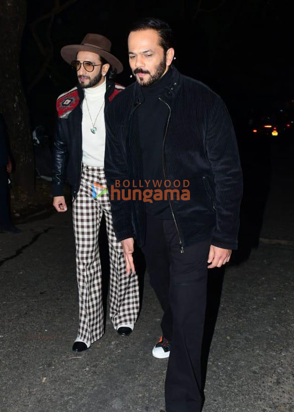 photos ranveer singh and rohit shetty snapped promoting cirkus on sets of indian idol 4