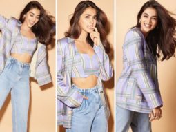 Pooja Hedge is complete goofball in her most recent photos wearing a jacket, corset, and denim pants for Cirkus promotions