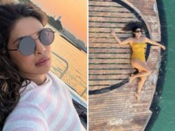 Priyanka Chopra gives a glimpse of her ideal weekend in a yellow swimsuit; includes jet skiing, sipping wine, and sunbathing in the Dubai
