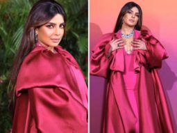 Priyanka Chopra looks resplendent in pink on pink outfit; Nick Jonas reacts