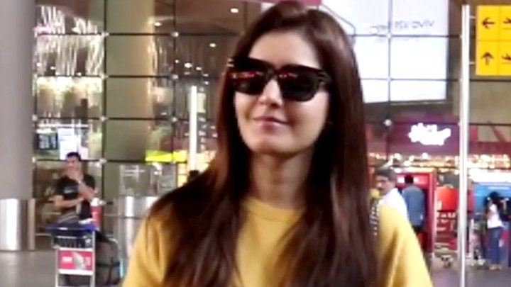 Raashii Khanna chit chats with paps at the airport