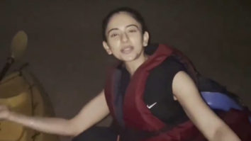 Rakul Preet Singh enjoys an adventurous kayaking ride at midnight