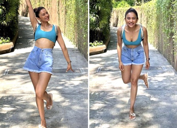 Rakul Preet Singh is smiling towards 2023 while posing in lush streets of  Phuket wearing blue bralette and Shorts : Bollywood News - Bollywood Hungama