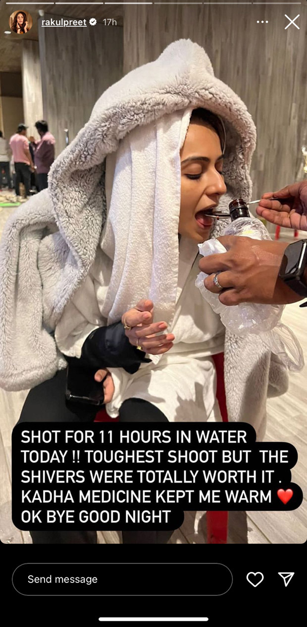 Rakul Preet Singh shoots underwater for 11 hours for her next; calls it 'toughest shoot'