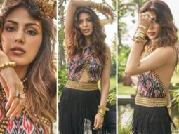 Rhea Chakraborty truly blew our minds as she turns muse for designer Surily Goel for her latest holiday collection