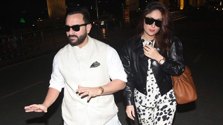 Saif Ali Khan and Kareena Kapoor get clicked at the airport together