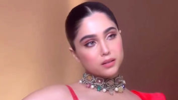 Sharvari Wagh looks crackling in a red saree