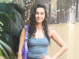 Shibani Dandekar poses for paps as she gets clicked in the city