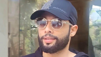 Siddhant Chaturvedi shows off his muscular arms in black outfit