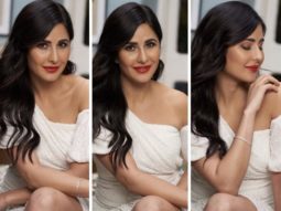 The spotlight is on Katrina Kaif as she flawlessly sports a sequin bodycon off-shoulder dress