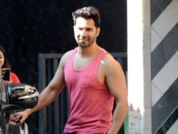 Varun Dhawan waves at paps post gym session