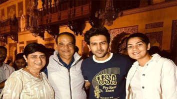 Kartik Aaryan meets Indian cricketer Yastika Bhatia in Gujarat during Satyaprem Ki Katha shoot