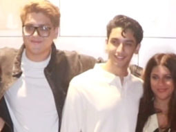 Zoya Akhtar poses for paps with her Archies cast