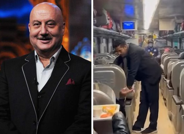 Anupam Kher praises food and cleanliness while he travels in train; fans say he received VIP treatment : Bollywood News